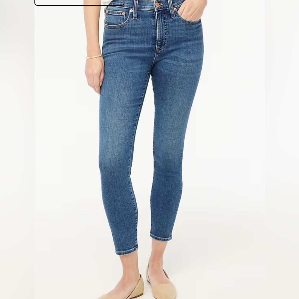 J.Crew skinny stretch ankle jeans. Well loved!